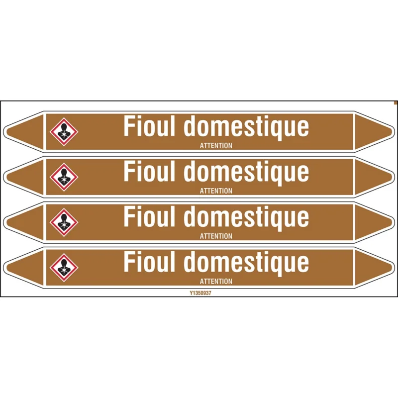 Populair Leidingmarkering rol - FIOULDOM.250X26CARD-T1-P18