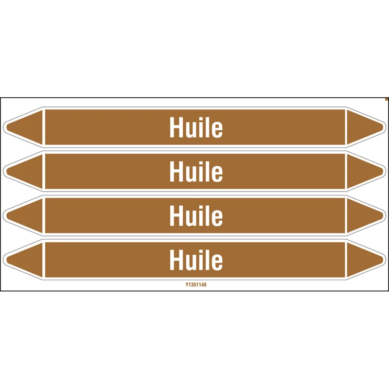 Beperkte Voorraad Leidingmarkering rol - HUILE250X26CARD-T1-P18