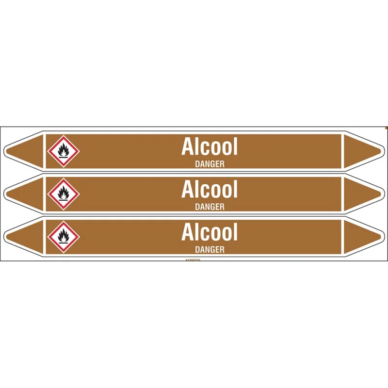 Betrouwbaar Leidingmarkering rol - ALCOOL355X37CARD-T1-P18