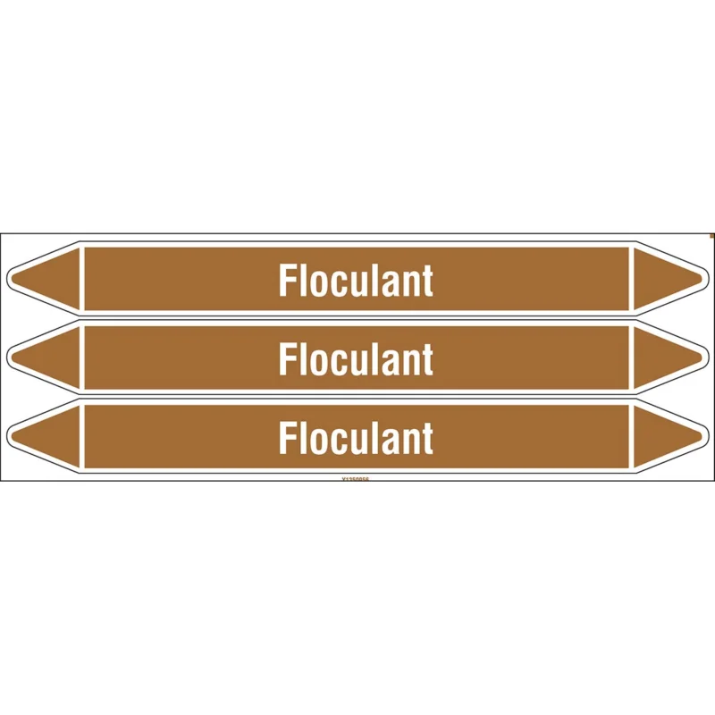 Populair Leidingmarkering rol - FLOCULANT355X37CARD-T1-P18