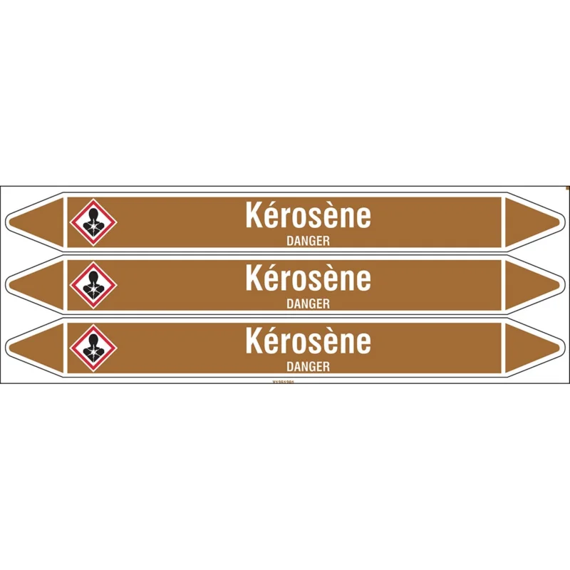 Premium Leidingmarkering rol - KÉROSÈNE355X37CARD-T1-P18