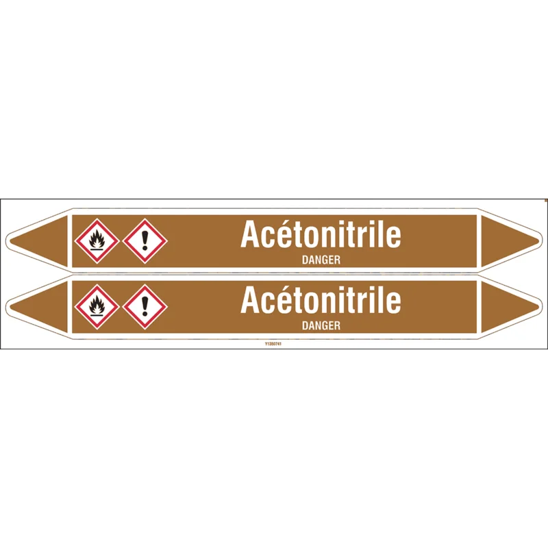Speciale Aanbieding Leidingmarkering rol - ACÉTONITRILE450X52CARD-T1-P18