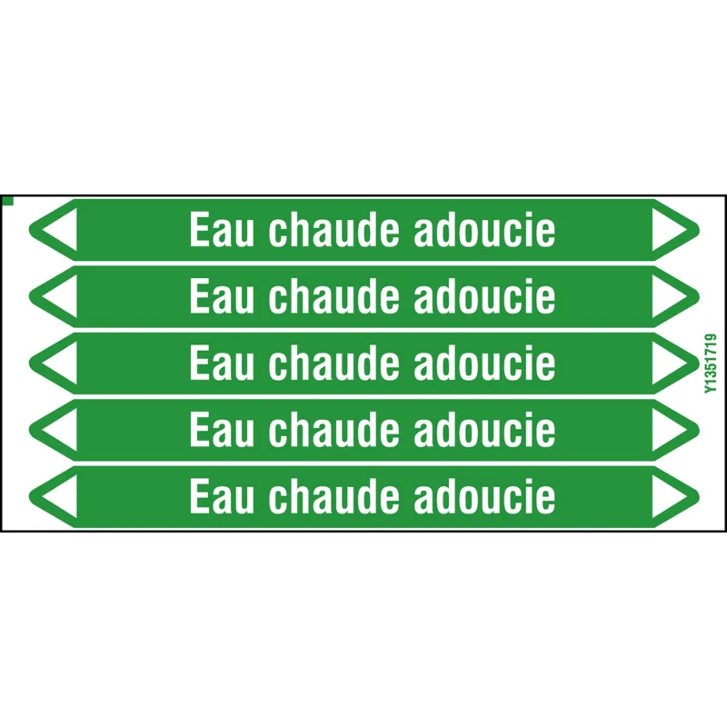 Beperkte Voorraad Leidingmarkering rol - EAUCH.ADOU.150X12CARD-T1-P16