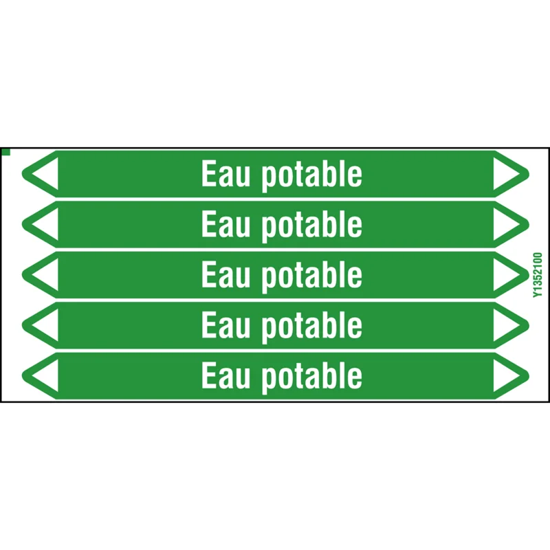 Aanbieding Leidingmarkering rol - EAUPOTABLE150X12CARD-T1-P16