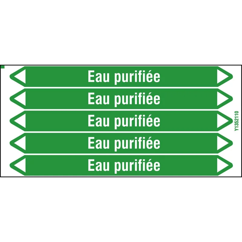 Speciale Aanbieding Leidingmarkering rol - EAUPURIFIÉE150X12CARD-T1-P16