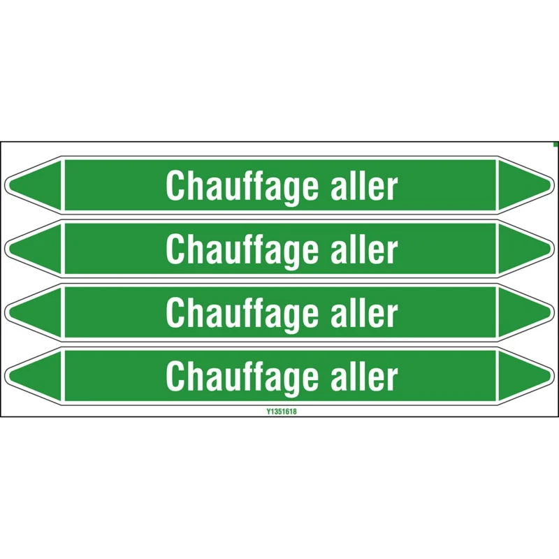 Betrouwbaar Leidingmarkering rol - CHAUFF.ALLER250X26CARD-T1-P16