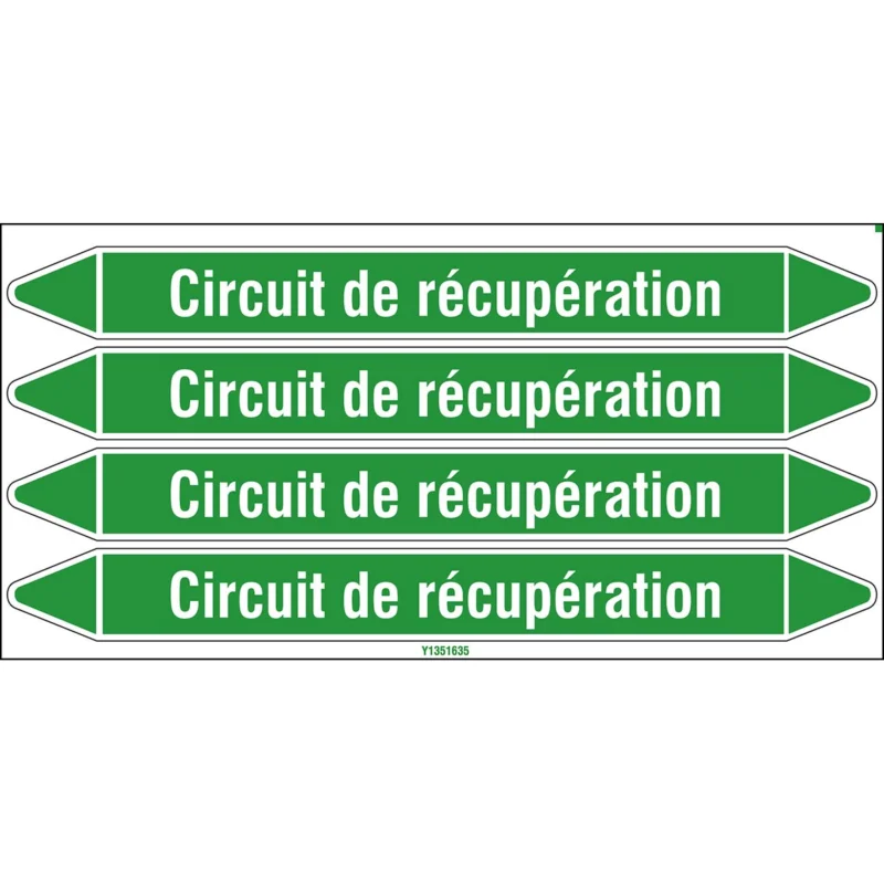 Beperkte Voorraad Leidingmarkering rol - CIR.DERÉCUP.250X26CARD-T1-P16
