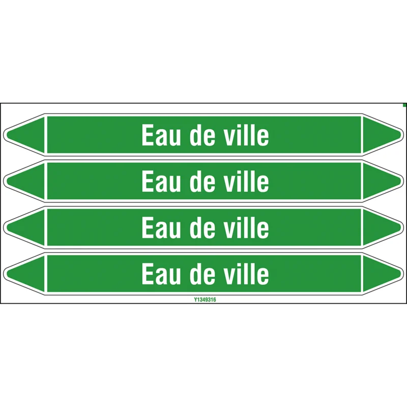 Populair Leidingmarkering rol - EAU DE VILLE 250X26CARD-T1-P16