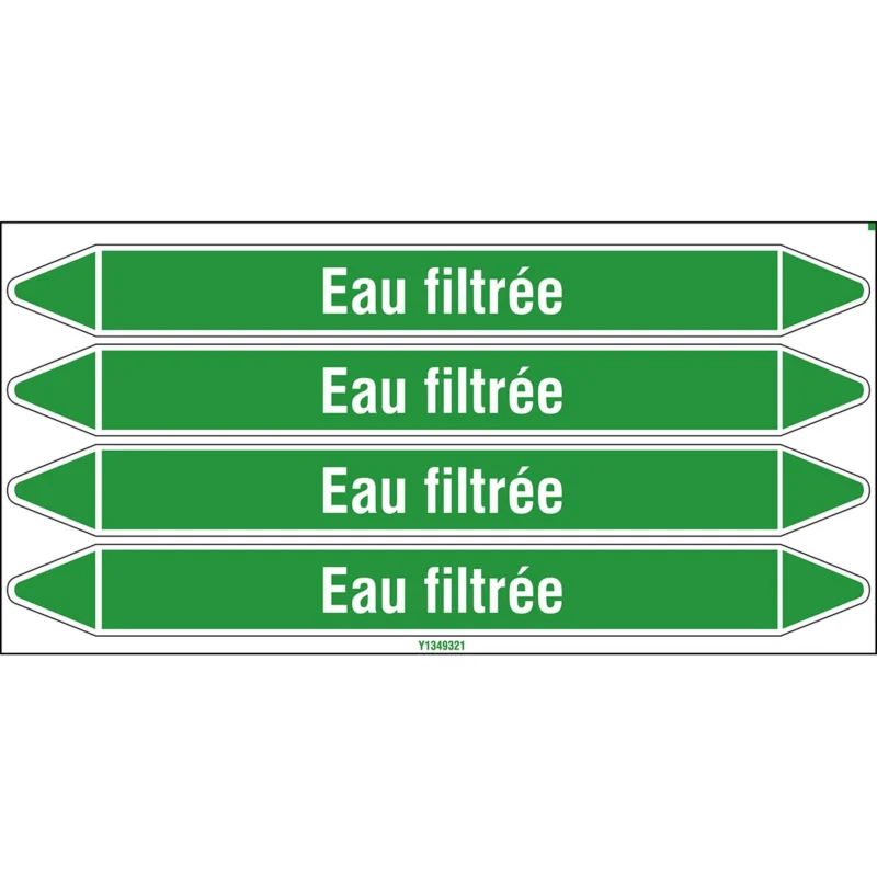 Bestseller Leidingmarkering rol - EAU FILTRÉE 250X26CARD-T1-P16