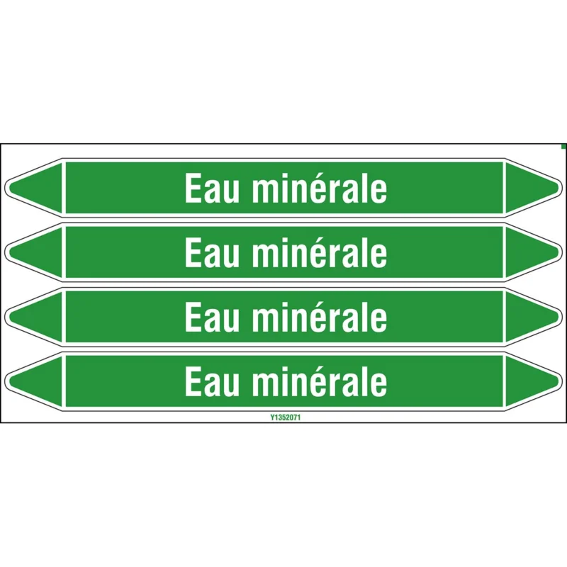 Beperkt Aanbod Leidingmarkering rol - EAUMINÉRALE250X26CARD-T1-P16