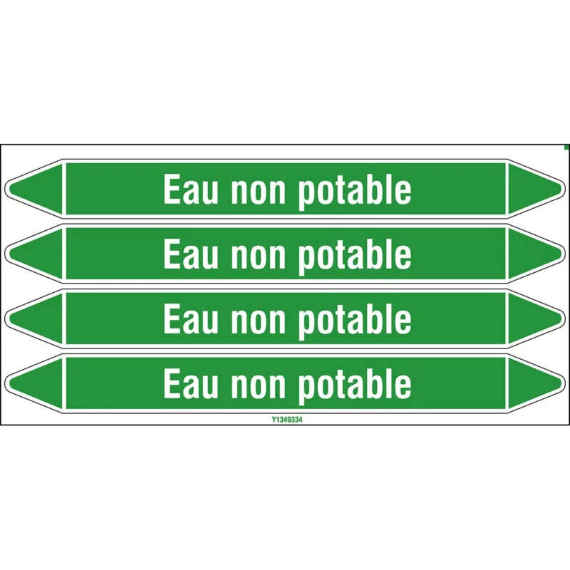 Beperkt Aanbod Leidingmarkering rol - EAU NON POTABLE 250X26CARD-T1-P16