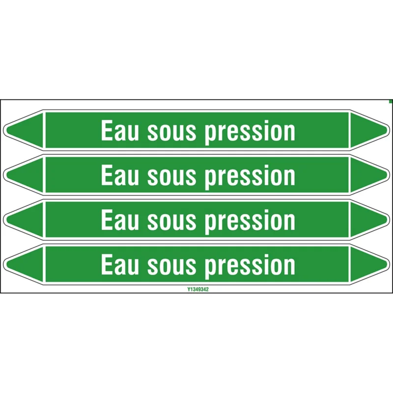 Uitverkoop Leidingmarkering rol - EAU SOUS PRESSION 250X26CARD-T1-P16