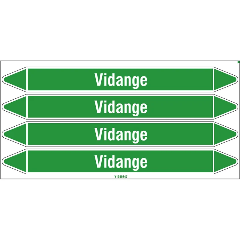 Seizoensaanbieding Leidingmarkering rol - VIDANGE 250X26CARD-T1-P16