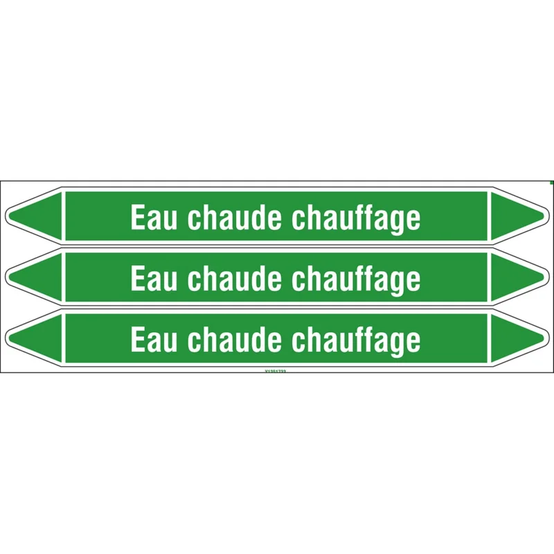 Betrouwbaar Leidingmarkering rol - EAUCH.CHAU.355X37CARD-T1-P16