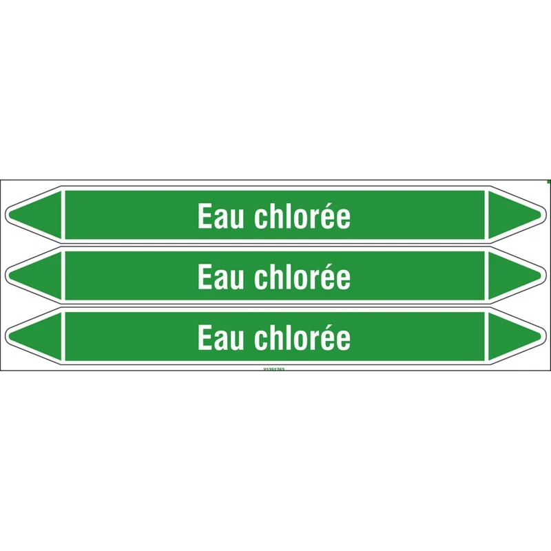 Beperkte Voorraad Leidingmarkering rol - EAUCHLORÉE355X37CARD-T1-P16