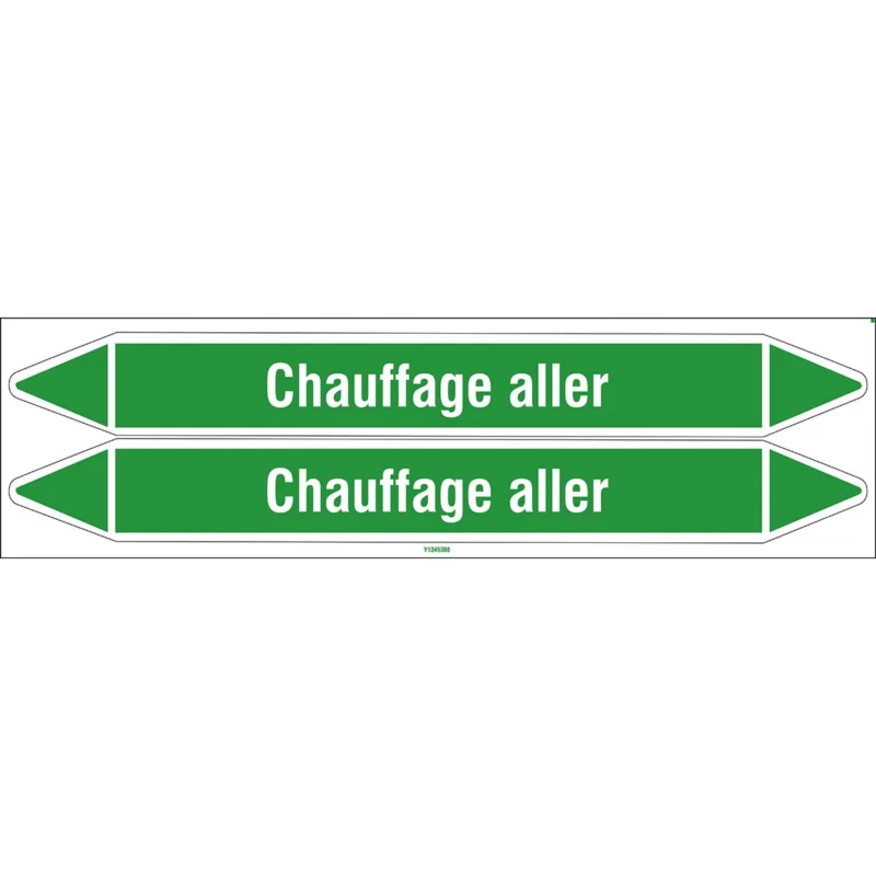 Aanbieding Leidingmarkering rol - CHAUFFAGE ALLER 450X52CARD-T1-P16