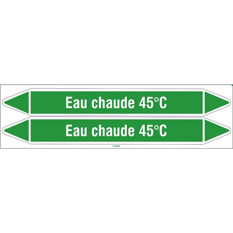 Speciale Aanbieding Leidingmarkering rol - EAUCH.45°C450X52CARD-T1-P16