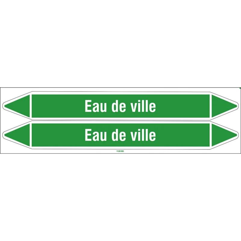 Premium Leidingmarkering rol - EAUDEVILLE450X52CARD-T1-P16
