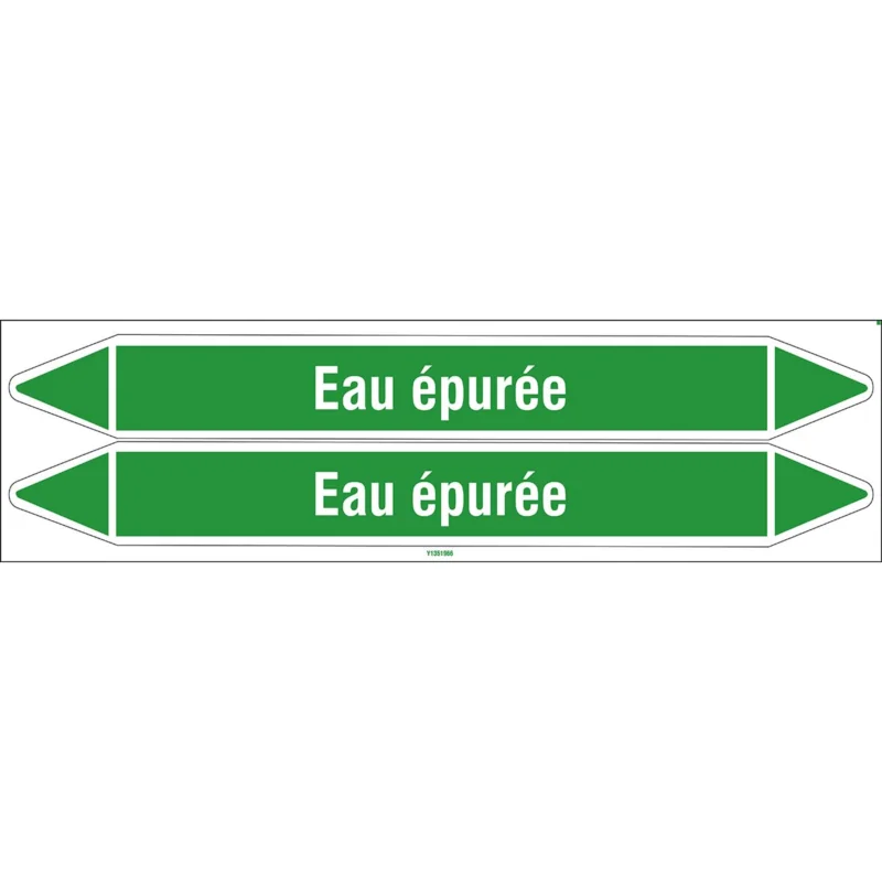 Beperkte Voorraad Leidingmarkering rol - EAUÉPURÉE450X52CARD-T1-P16