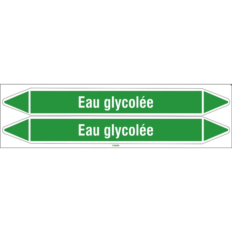 Rechtstreeks Van De Fabrikant Leidingmarkering rol - EAUGLYCOLÉE450X52CARD-T1-P16