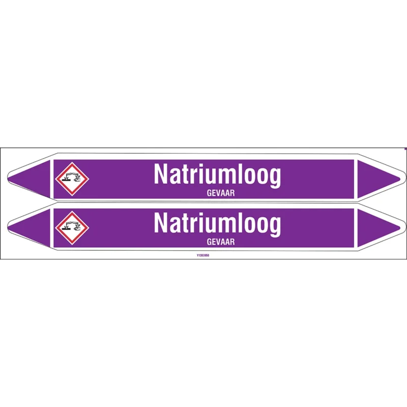 Weekendaanbieding Brady - Rolvorm - Individuele leidingmerkers op rol met geperforeerde pijlen, met pictogrammen - NATRIUMLOOG450X52RL-T1-LL-P21 - N003941 - 86003941