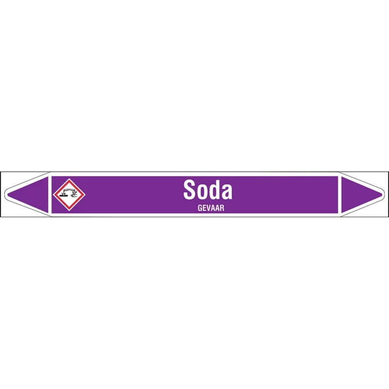 Brady - Rolvorm - Individuele leidingmerkers op rol met geperforeerde pijlen, met pictogrammen - SODA450X52RL-T1-LL-P21 - N003963 - 86003963 Exclusieve Aanbieding