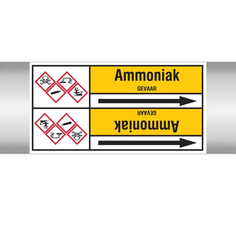 Voordeelprijs Brady - Leidingmarkering rol - Leidingmerkers op doorlopende rol, met pictogrammen - AMMONIAK127.00 mmX33RL-T2-P2 - N004094 - 86004094