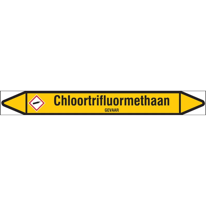 Brady - Rolvorm - Individuele leidingmerkers op rol met geperforeerde pijlen, zonder pictogram - CHLOORTRIFLUORMETHAAN355X37RL-T1-LL-P2 - N004155 - 86004155 Alleen Vandaag