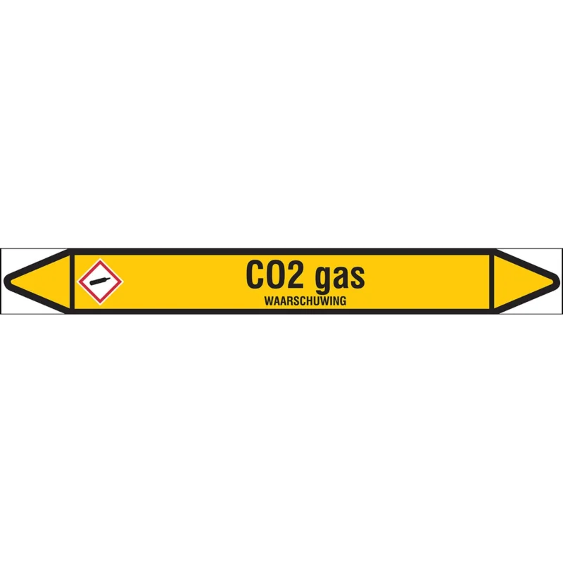 Brady - Rolvorm - Individuele leidingmerkers op rol met geperforeerde pijlen, met pictogrammen - CO2GAS450X52RL-T1-LL-P2 - N004185 - 86004185 Hoge Kwaliteit