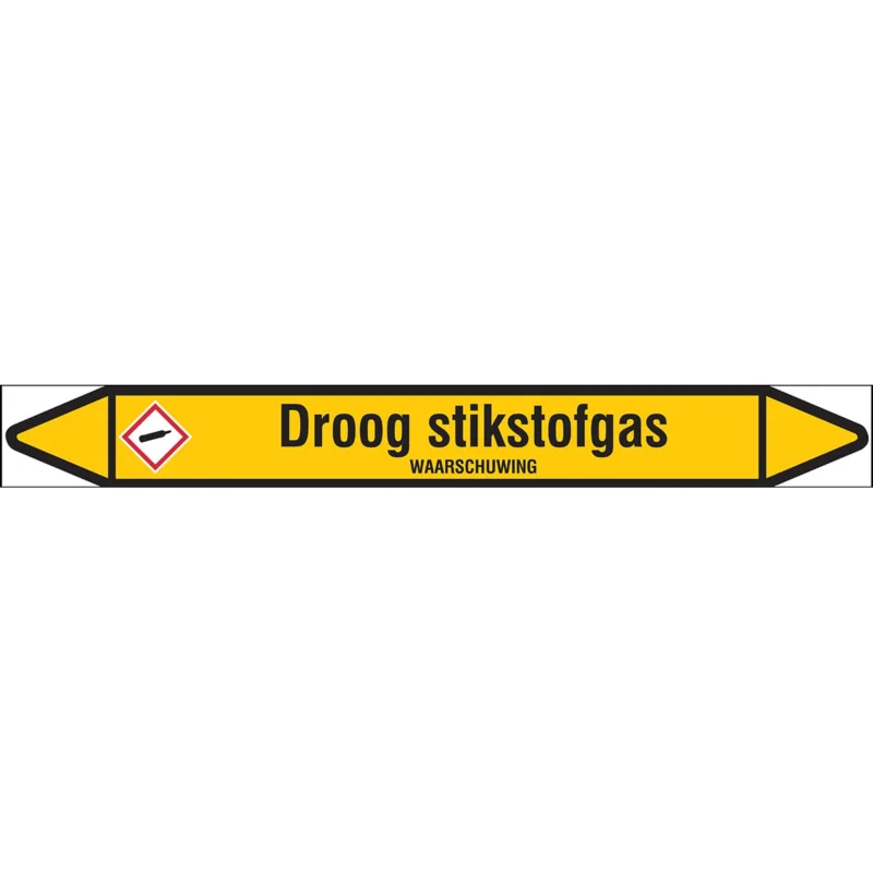 Brady - Rolvorm - Individuele leidingmerkers op rol met geperforeerde pijlen, zonder pictogram - DROOGSTIKSTOFGAS250X26RL-T1-LL-P2 - N004214 - 86004214 Dagaanbieding
