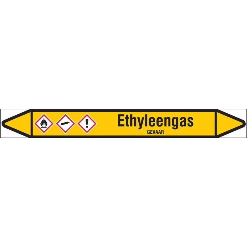 Bestel Nu Brady - Rolvorm - Individuele leidingmerkers op rol met geperforeerde pijlen, met pictogrammen - ETHYLEENGAS450X52RL-T1-LL-P2 - N004238 - 86004238