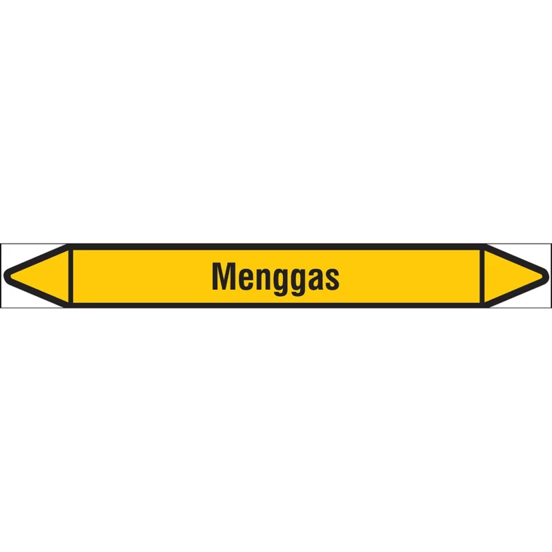 Beperkt Aanbod Brady - Rolvorm - Individuele leidingmerkers op rol met geperforeerde pijlen, zonder pictogram - MENGGAS355X37RL-T1-LL-P2 - N004397 - 86004397