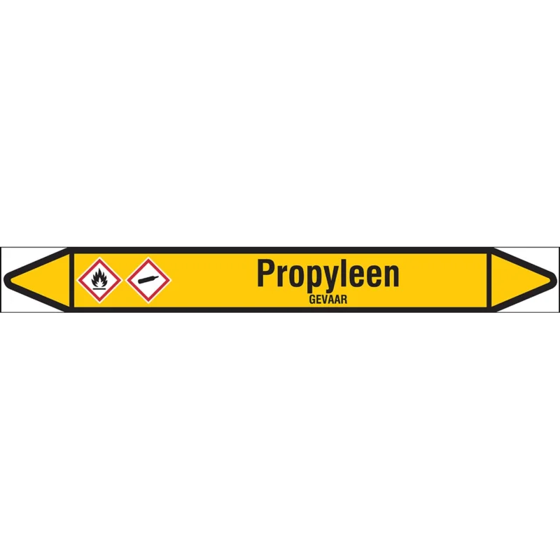 Brady - Rolvorm - Individuele leidingmerkers op rol met geperforeerde pijlen, met pictogrammen - PROPYLEEN250X26RL-T1-LL-P2 - N004460 - 86004460 Must-Have