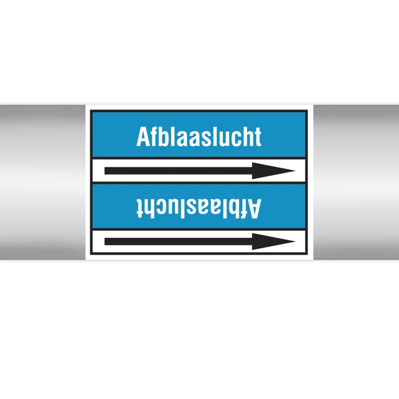 Brady - Rolvorm - Leidingmerkers op doorlopende rol, zonder pictogram - AFBLAASLUCHT100X33RL-T2-P8 - N004573 - 86004573 Bestseller