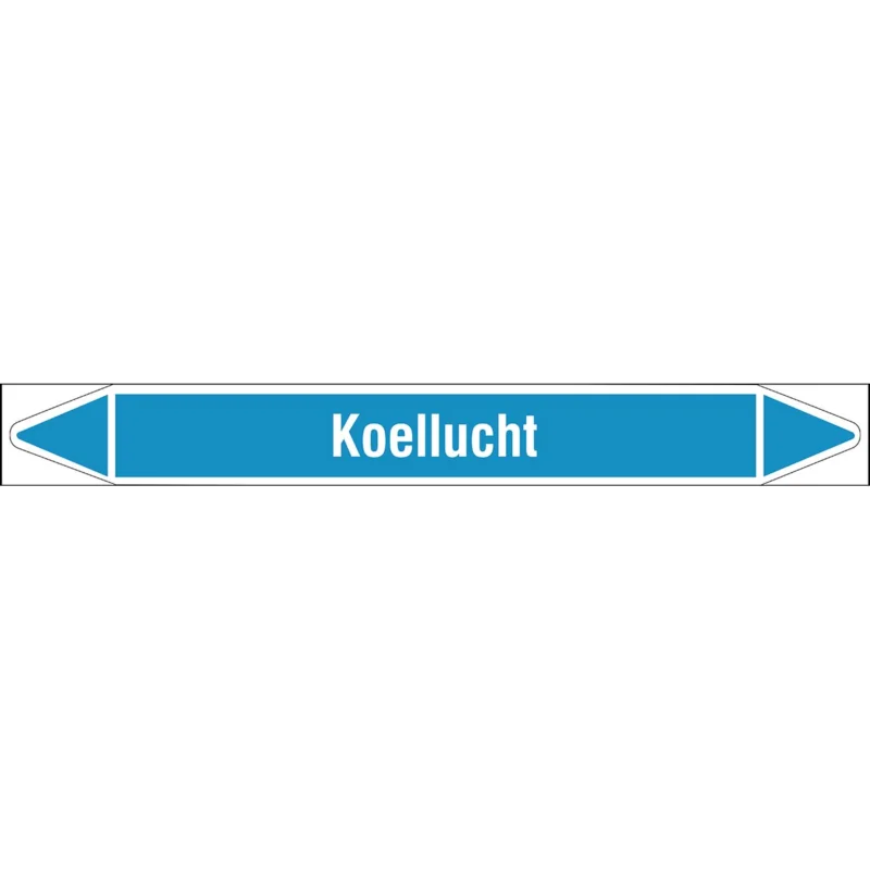 Brady - Rolvorm - Individuele leidingmerkers op rol met geperforeerde pijlen, zonder pictogram - KOELLUCHT250X26RL-T1-LL-P8 - N004645 - 86004645 Meest Verkocht