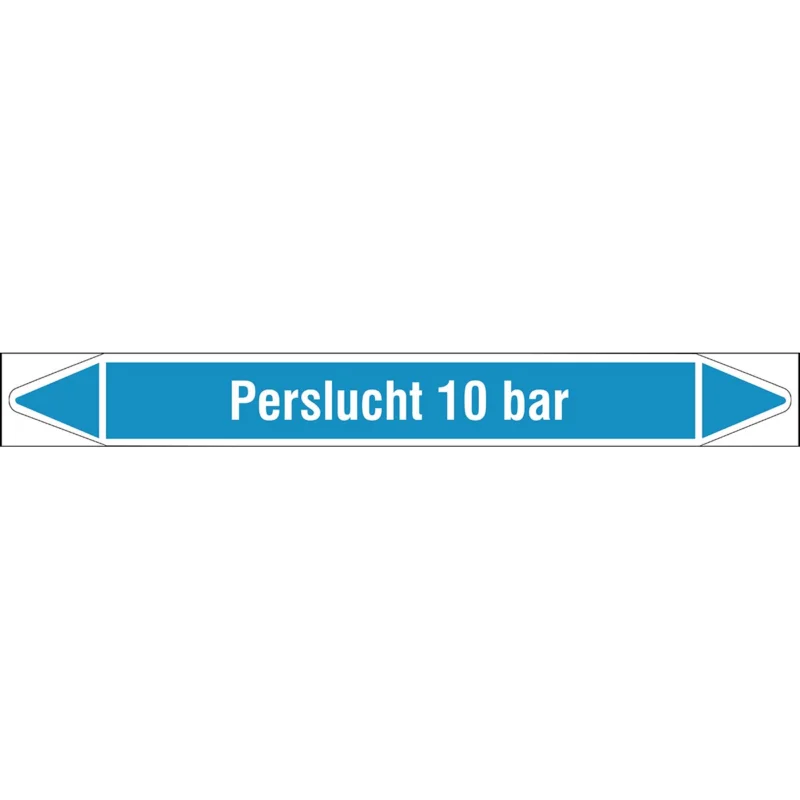 Beperkt Aanbod Brady - Rolvorm - Individuele leidingmerkers op rol met geperforeerde pijlen, zonder pictogram - PERSLUCHT10BAR450X52RL-T1-LL-P8 - N004718 - 86004718