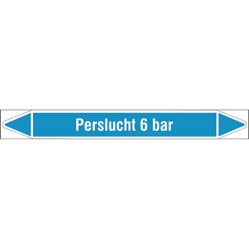 Brady - Rolvorm - Individuele leidingmerkers op rol met geperforeerde pijlen, zonder pictogram - PERSLUCHT6BAR450X52RL-T1-LL-P8 - N004754 - 86004754 Gecertificeerd