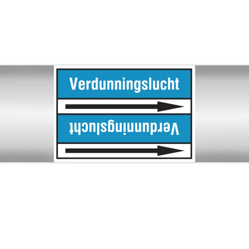 Rechtstreeks Van De Fabrikant Brady - Rolvorm - Leidingmerkers op doorlopende rol, zonder pictogram - VERDUNNINGSLUCHT100X33RL-T2-P8 - N004844 - 86004844
