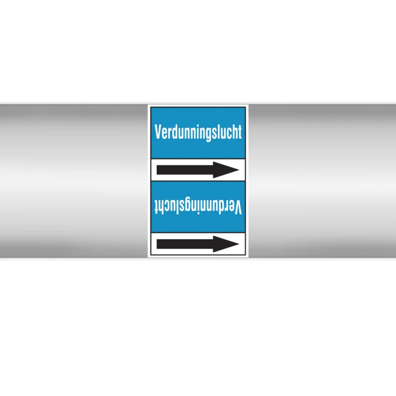 Brady - Rolvorm - Leidingmerkers op doorlopende rol, zonder pictogram - VERDUNNINGSLUCHT100X33RL-T3-P8 - N004845 - 86004845 Alleen Vandaag