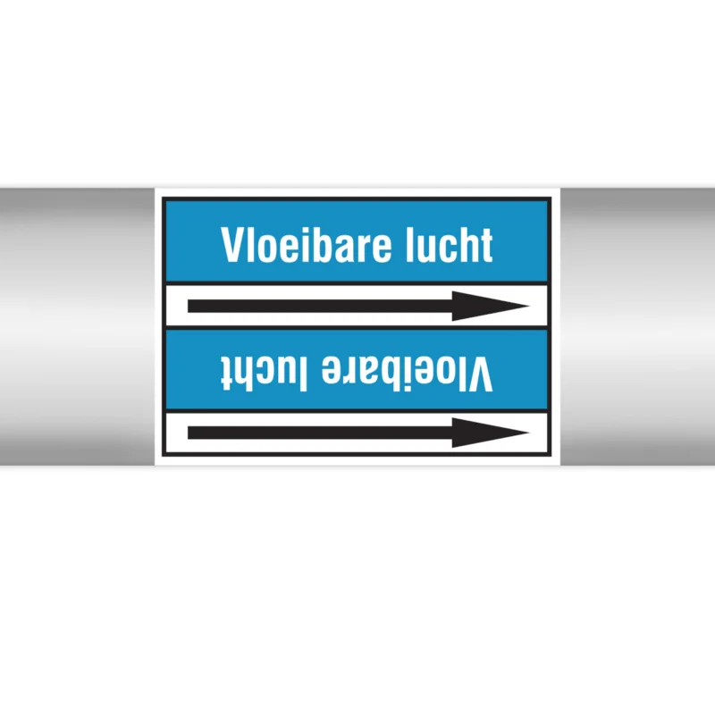 Brady - Rolvorm - Leidingmerkers op doorlopende rol, zonder pictogram - VLOEIBARELUCHT100X33RL-T2-P8 - N004855 - 86004855 Beperkt Aanbod