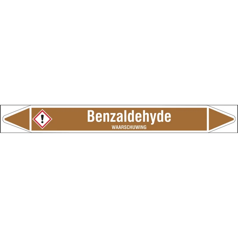 Brady - Rolvorm - Individuele leidingmerkers op rol met geperforeerde pijlen, met pictogrammen - BENZALDEHYDE450X52RL-T1-LL-P18 - N004991 - 86004991 Merkproduct