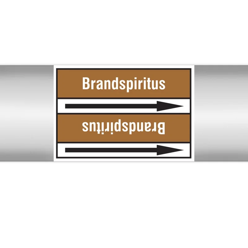 Seizoensaanbieding Brady - Rolvorm - Leidingmerkers op doorlopende rol, zonder pictogram - BRANDSPIRITUS100X33RL-T2-P18 - N005009 - 86005009