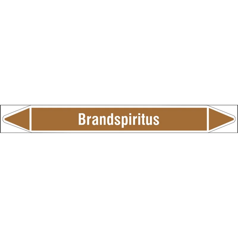 Premium Brady - Rolvorm - Individuele leidingmerkers op rol met geperforeerde pijlen, zonder pictogram - BRANDSPIRITUS355X37RL-T1-LL-P18 - N005012 - 86005012