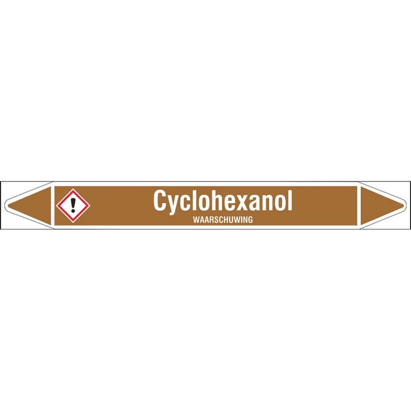 Brady - Rolvorm - Individuele leidingmerkers op rol met geperforeerde pijlen, met pictogrammen - CYCLOHEXANOL450X52RL-T1-LL-P18 - N005057 - 86005057 Direct Beschikbaar