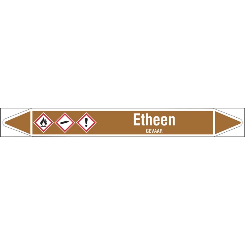 Seizoensaanbieding Brady - Rolvorm - Individuele leidingmerkers op rol met geperforeerde pijlen, met pictogrammen - ETHEEN450X52RL-T1-LL-P18 - N005126 - 86005126
