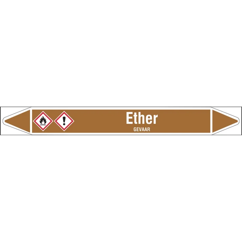 Brady - Rolvorm - Individuele leidingmerkers op rol met geperforeerde pijlen, met pictogrammen - ETHER450X52RL-T1-LL-P18 - N005137 - 86005137 Merkproduct