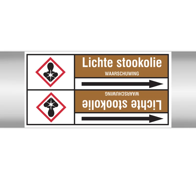 Brady - Rolvorm - Leidingmerkers op doorlopende rol, met pictogrammen - LICHTESTOOKOLIE127.00 mmX33RL-T2-P18 - N005250 - 86005250 Aanbieding
