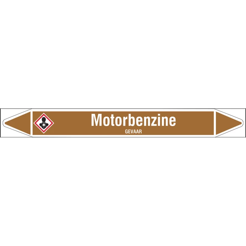 Brady - Rolvorm - Individuele leidingmerkers op rol met geperforeerde pijlen, met pictogrammen - MOTORBENZINE355X37RL-T1-LL-P18 - N005306 - 86005306 Alleen Vandaag