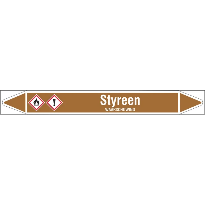 Brady - Rolvorm - Individuele leidingmerkers op rol met geperforeerde pijlen, met pictogrammen - STYREEN450X52RL-T1-LL-P18 - N005376 - 86005376 Dagaanbieding
