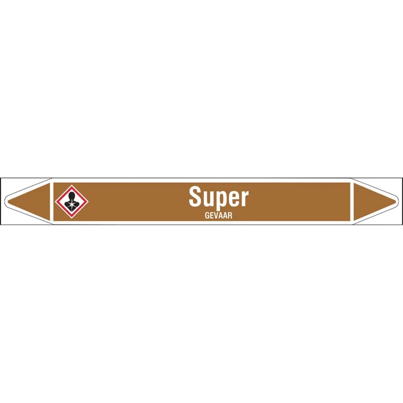 Premium Brady - Rolvorm - Individuele leidingmerkers op rol met geperforeerde pijlen, met pictogrammen - SUPER450X52RL-T1-LL-P18 - N005387 - 86005387
